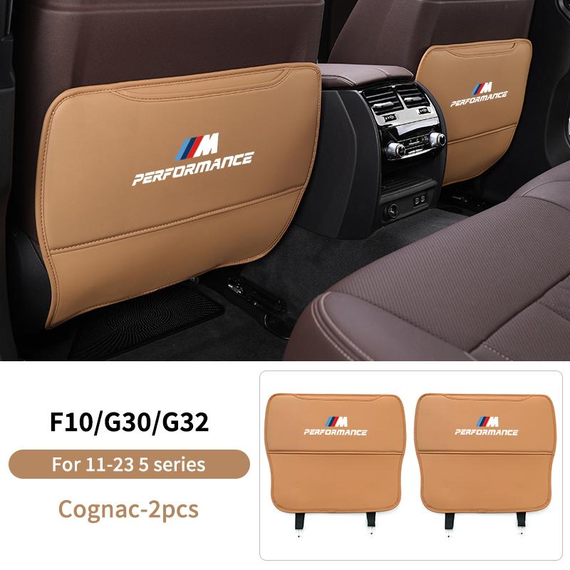 2025 Hot Car Seat Back Anti Kick Pad Leather Protector Cover For BMW 5 Series F10 G30 G38 G60 X1 U11 Auto interior Decoration Ac