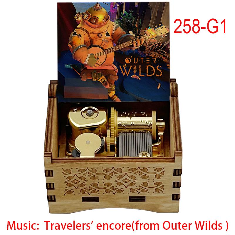 Game Outer Wilds Music Travelers' Encore Music Box 18 Note Christmas Birthday Gift for Game Fans Friends Office Decorations 3