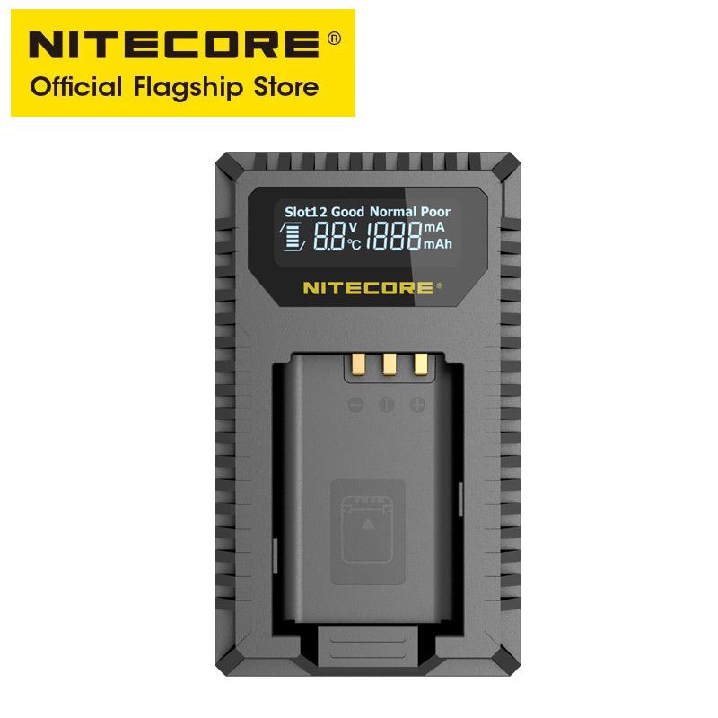 NITECORE USN2 Digital Camera Charger Dual Slot USB intelligent for Sony NP-BX1 Camera Battery, Over Discharge Battery Activation