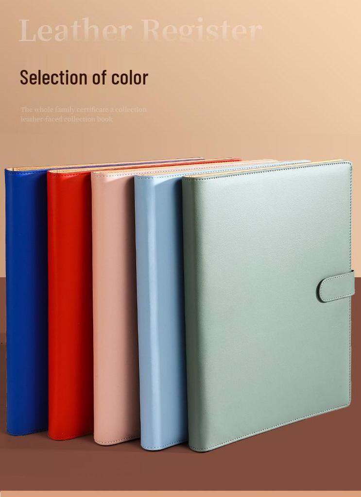 A4B5 Family Document Organizer: Loose-leaf Binder for Tickets, Certificates, Pregnancy & Postpartum Check-up File Management