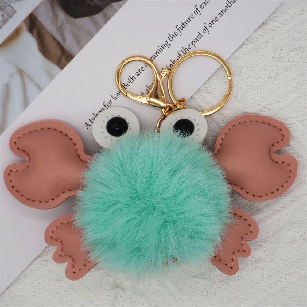 Аксессуары для украшения упаковки сумки Брелок в виде краба Брелок в виде животного Плюшевый брелок Подвеска для сумки