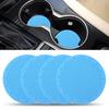 Car Cup Coaster Anti-deform Groove Pattern PVC Anti-slip Round Bendable Car