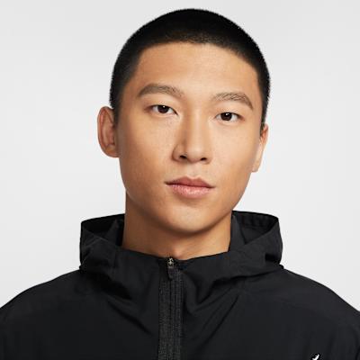 Men's Nike DRI FIT FORM Jackets Men's Black Hooded Moderate Other
