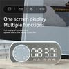 Новые настольные часы с динамиком, Bluetooth-динамик, FM-радио, будильник, Hi-Fi звук, HD, зеркальный экран, поддержка TF-карты для спальни