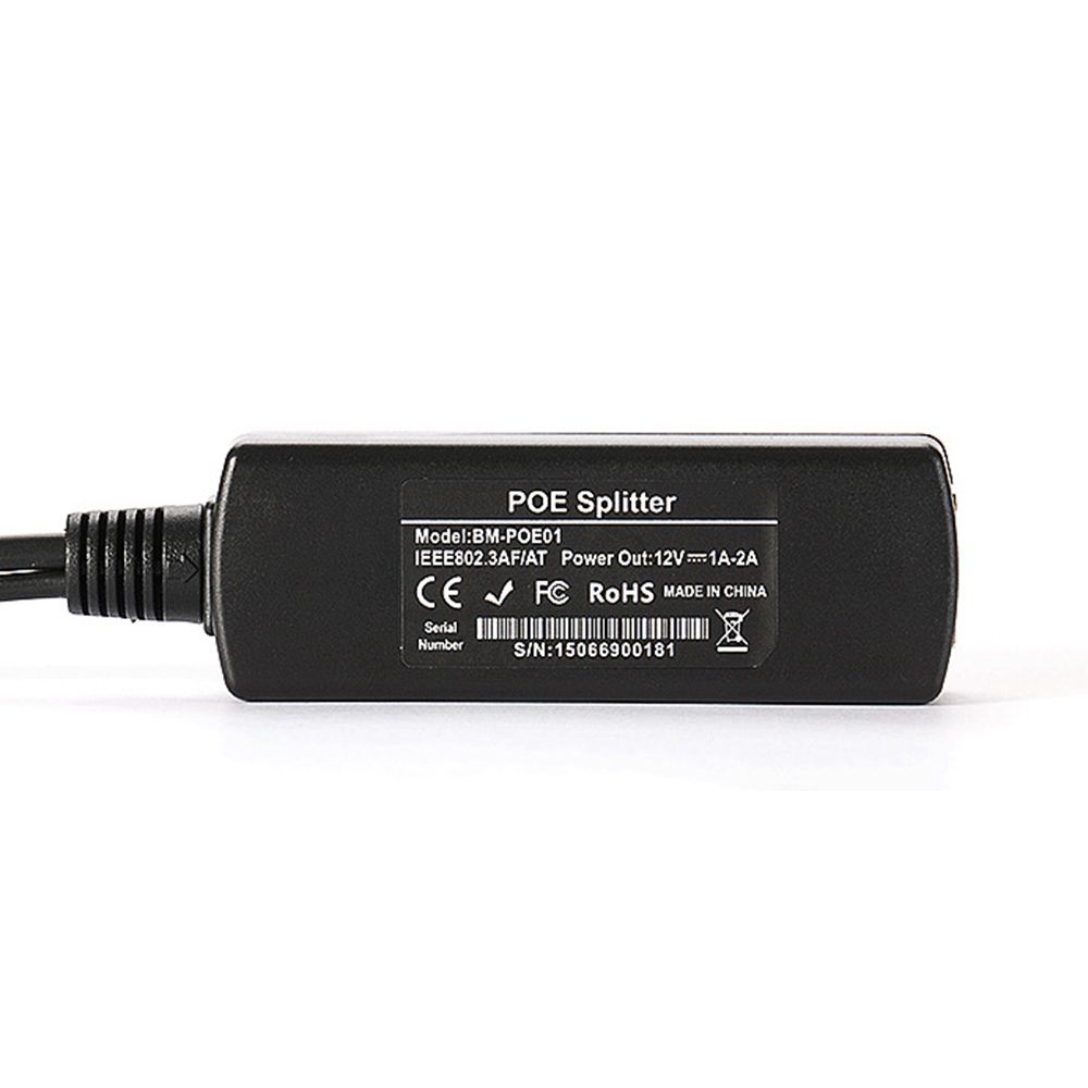 POE 48V To 12V IEEE802.3AF/AT Camera Connector Ethernet Adapters POE Switch Active POE Splitter
