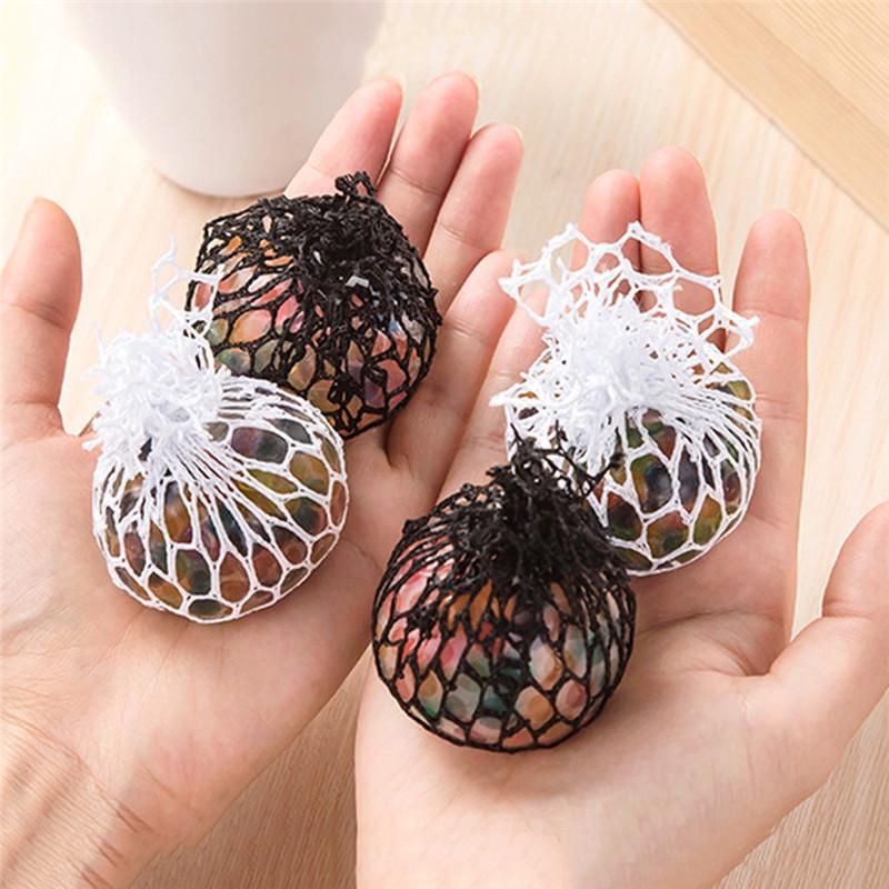 Креативная декомпрессионная игрушка с одним вентиляционным отверстием, сетчатый виноградный шарик, целая плохая декомпрессионная игрушка