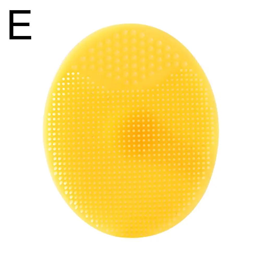 Facial Silicone Cleansing Brush Oval Shape Lightweight Exfoliator Face Scrub Massager Wash Cleaning Brush Beauty Tool Soft H4R7