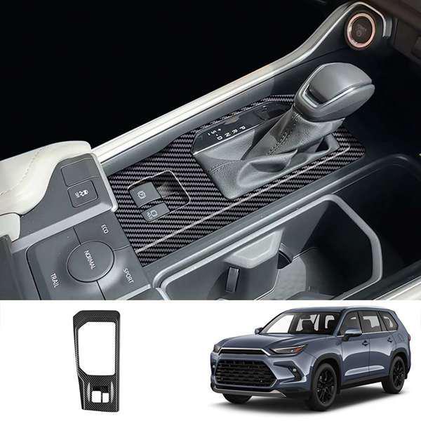АБС-пластиковая отделка с текстурой под карбон для Toyota Grand Highlander 2024