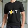 Новая черная мужская футболка Volt Active с логотипом, смешная, размеры от S до 5XL