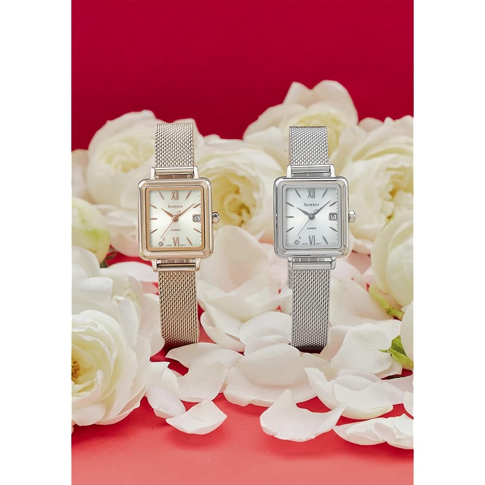 Женские часы Casio Scene Solar SHS-D400CGM-4AJF Золотой Цвет Элегантный Дизайн
