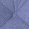 Seat Cushions 4 pcs Denim Blue 40 x 40 x 12 cm Fabric