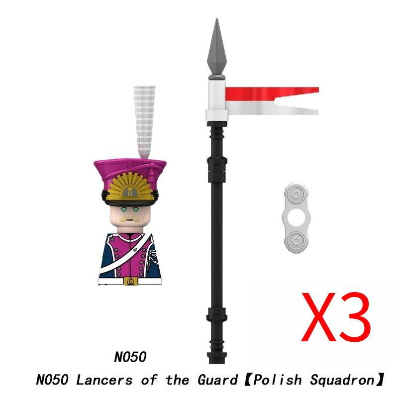 MOC Средневековый Военный Наполеоновские Войны Строительные Блоки Британская Французская Армия Пехота Кавалерия Фигурка Солдата Кирпичный Конструктор