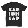 Мужские футболки Radiohead Одежда из чистого хлопка Юмористические футболки с коротким рукавом и круглым вырезом 6XL