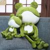 Internet Celebrity Frog Doll Throw Pillow Boy Birthday Gift Plush Toy Funny Frog Doll Rag Doll for Girls
