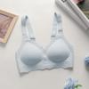 Ultra-thin Jelly Strip Women's Bra with Small Breasts Breathable Push-up and No-wire Bra for Small Breasts