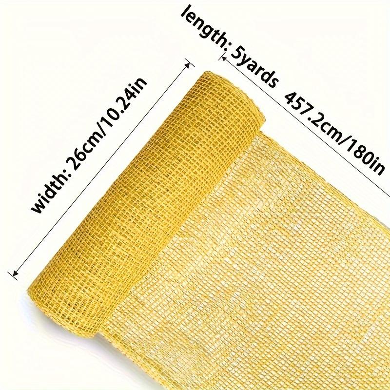 1 шт. Желтая мешковина, декоративная сетка для упаковки цветов, домашнего декора, сделай сам, изготовление поделок