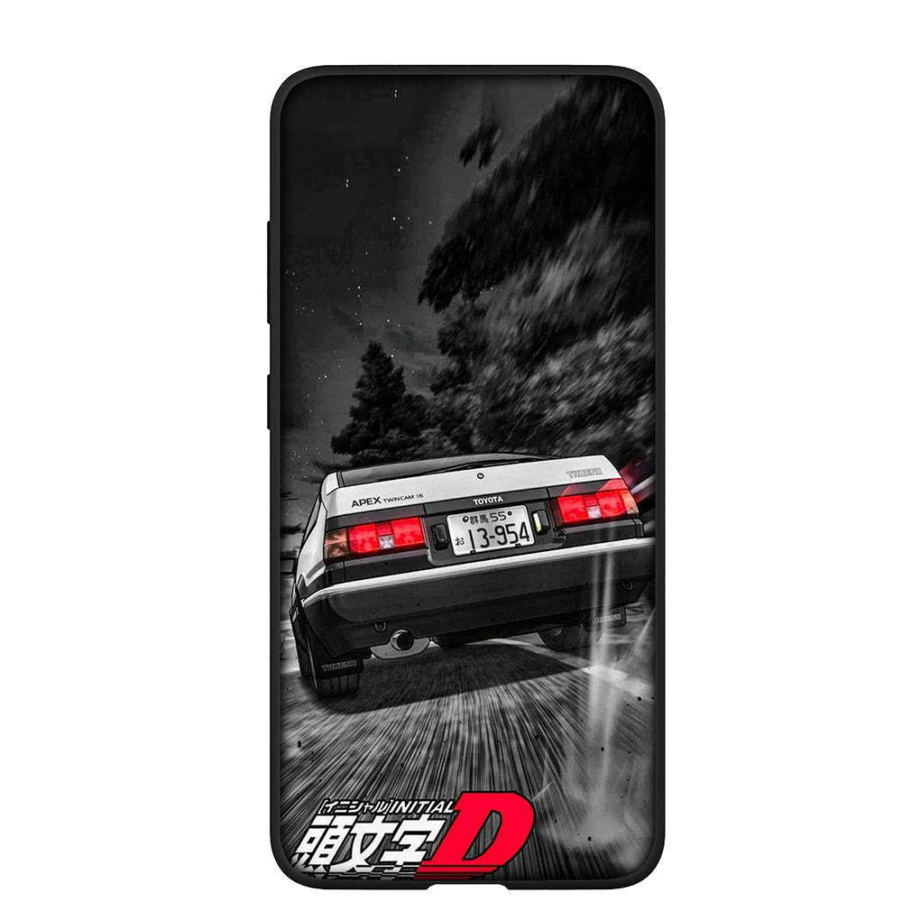 Чехол для телефона Samsung Galaxy S24 S23 iPhone 15 14 Xiaomi Redmi Note 13 12 11 8 10 9 Pro Max X XR OPPO A15 Huawei Initial D Super Car AE86 Supercar