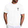 Aiyino Mens Christian Cross Slim Fit Graphic Tee Casual Shirt