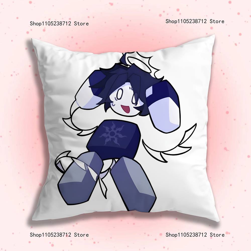 Twotime Forsaken Acrylic Anime Pillow Case Anti-Dustmite Pillowcase Invisible Zipper Silky Short Plush Sofa Cushion Cover