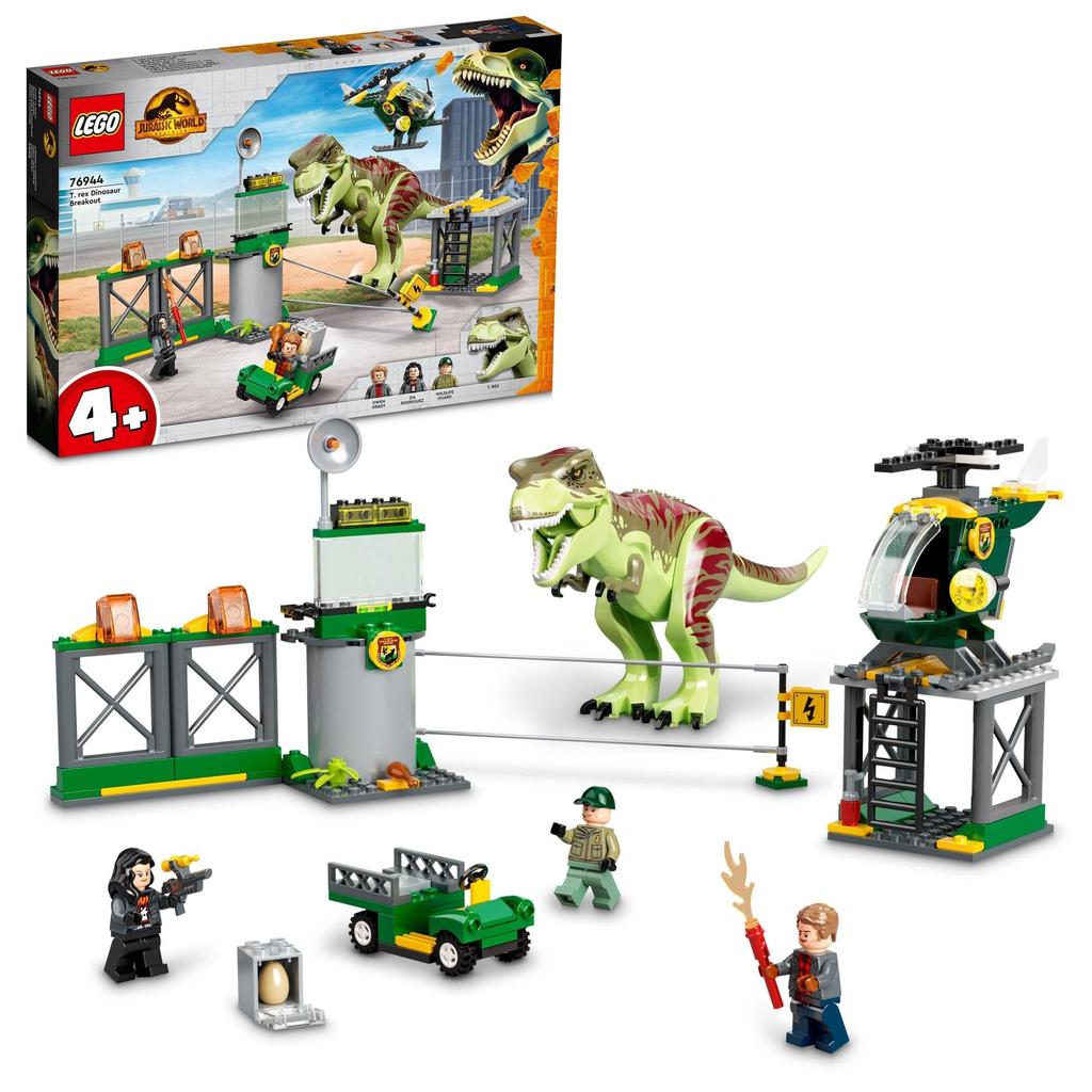 LEGO Jurassic World Great Escape Игрушка Подарок на день рождения Блок Образовательный Рождество Мальчики Девочки Дети 4 года 5 лет 6 лет Динозавр