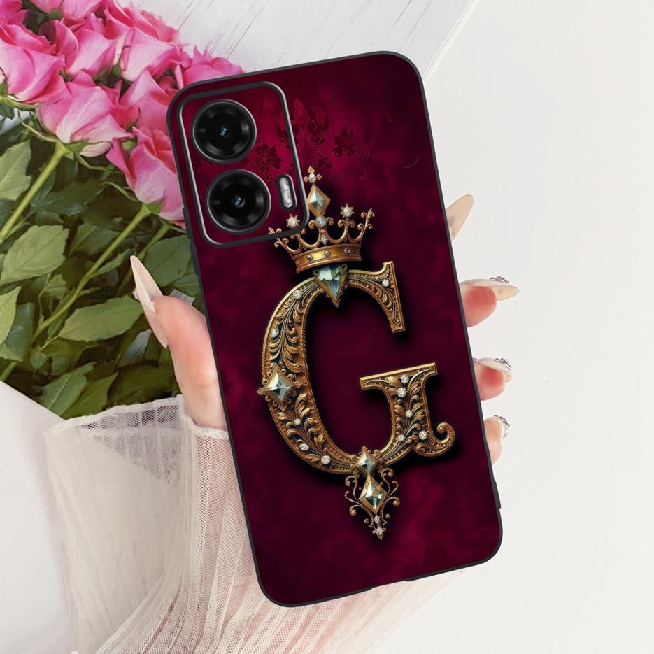 Чехол для Motorola Moto G35 Moto G55 G85 5G Милые буквы Чехол Мягкий ТПУ Чехол для телефона Для Motorola G85 G 35 55 MotoG55 MotoG85 Корпус