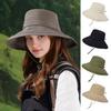Wide Brim Sun Hat for Men Women UV Sun Protection Bucket Hat Waterproof Ponytail Beach Hat for Fishing Camping Hiking Gardening
