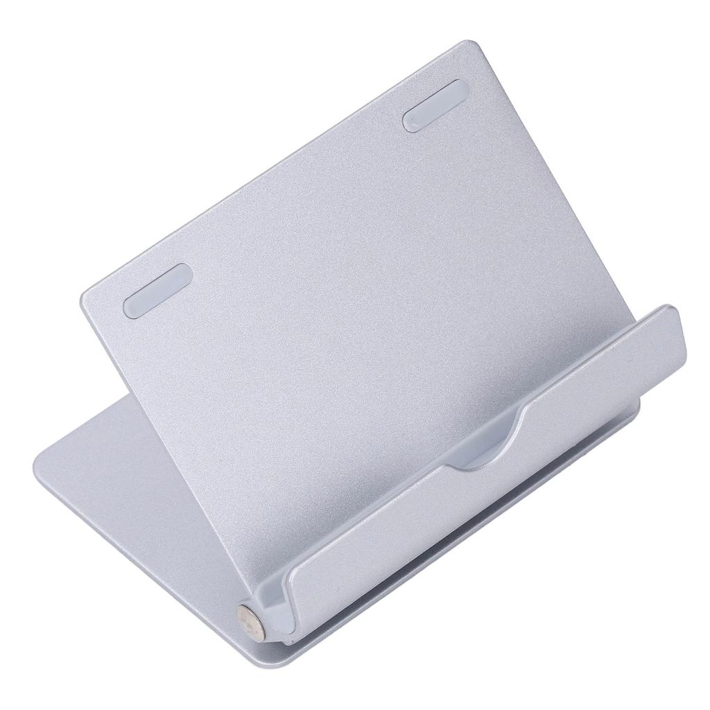 Подставка для сотового телефона, серебристая, маленькая, портативная, вращающаяся на 360 градусов, регулируемая, складная, из алюминиевого сплава, для сотового телефона