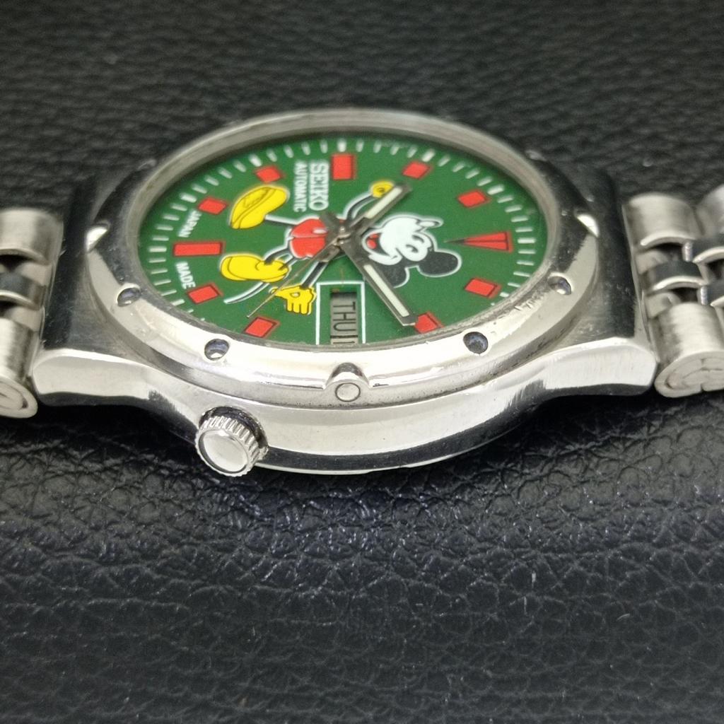 ОРИГИНАЛЬНЫЕ ВИНТАЖНЫЕ МУЖСКИЕ АВТОМАТИЧЕСКИЕ ЧАСЫ SEIKO 7009A ЯПОНИЯ С ЗЕЛЕНЫМ ЦИФЕРБЛАТОМ a701682-5 R206c-a701682