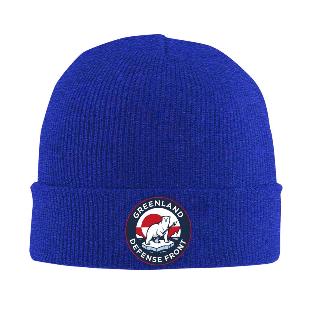 Greenland Defense Front Knitting Hat  Beanie Hats Kpop Elastic Men Women Unisex Bonnet Hats Autumn Winter Y2K Cool Caps Gift