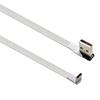 Плоский USB A на Type C кабель с угловым разъемом 90 градусов, USB 2.0 удлинитель для телефонов, планшетов, камер и других устройств