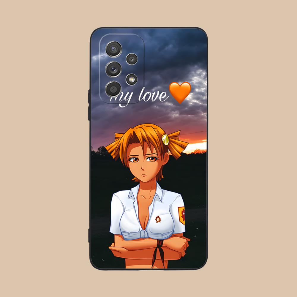 Вечное лето Алиса Матовый чехол для мобильного телефона для Samsung Galaxy M55 54 42 35 34 33 32 23 22 15 14 13 12 F55 5G
