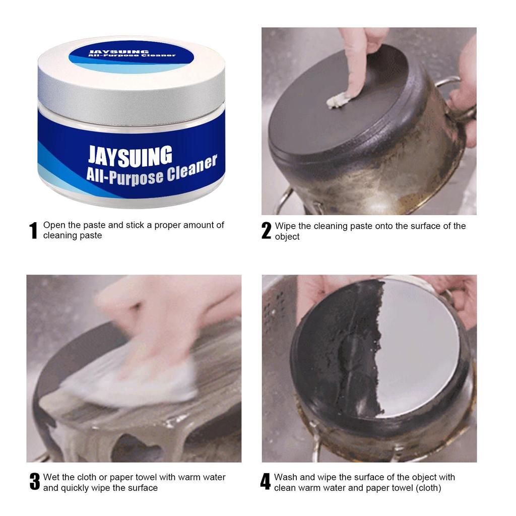 Крем для очистки кухонного тяжелого масла, средство для очистки кастрюль и мисок, средство для удаления ржавчины, универсальный крем для чистки деревянного пола из ткани