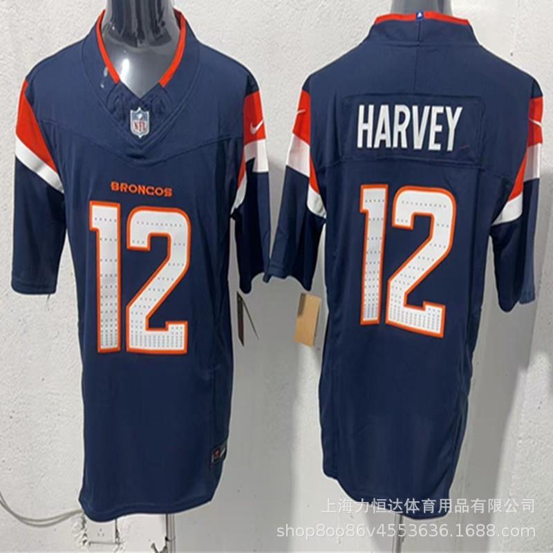 Rugby Jersey 12 Orange Harvey 714 Embroidered Sports Team Uniform Men Women Adult