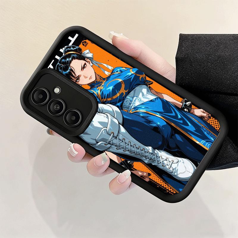 Чехол для телефона Samsung Galaxy S26 S25 Ultra S24 FE ChunLi S-Street F-FighterS Shell S23 Plus S22 + S21 S20 5G Мягкий силиконовый Fund