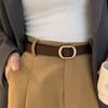 Chic Retro Metal Ins Jeans Belt With No Hole Feature Ideal For Casual Everyday Wear