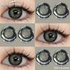 Eyeshare Цветные шоколадные контактные линзы для глаз 1 пара WUSU Natural Lenses Blue Eye Contacts для ежегодного использования Cosmetic Pupils