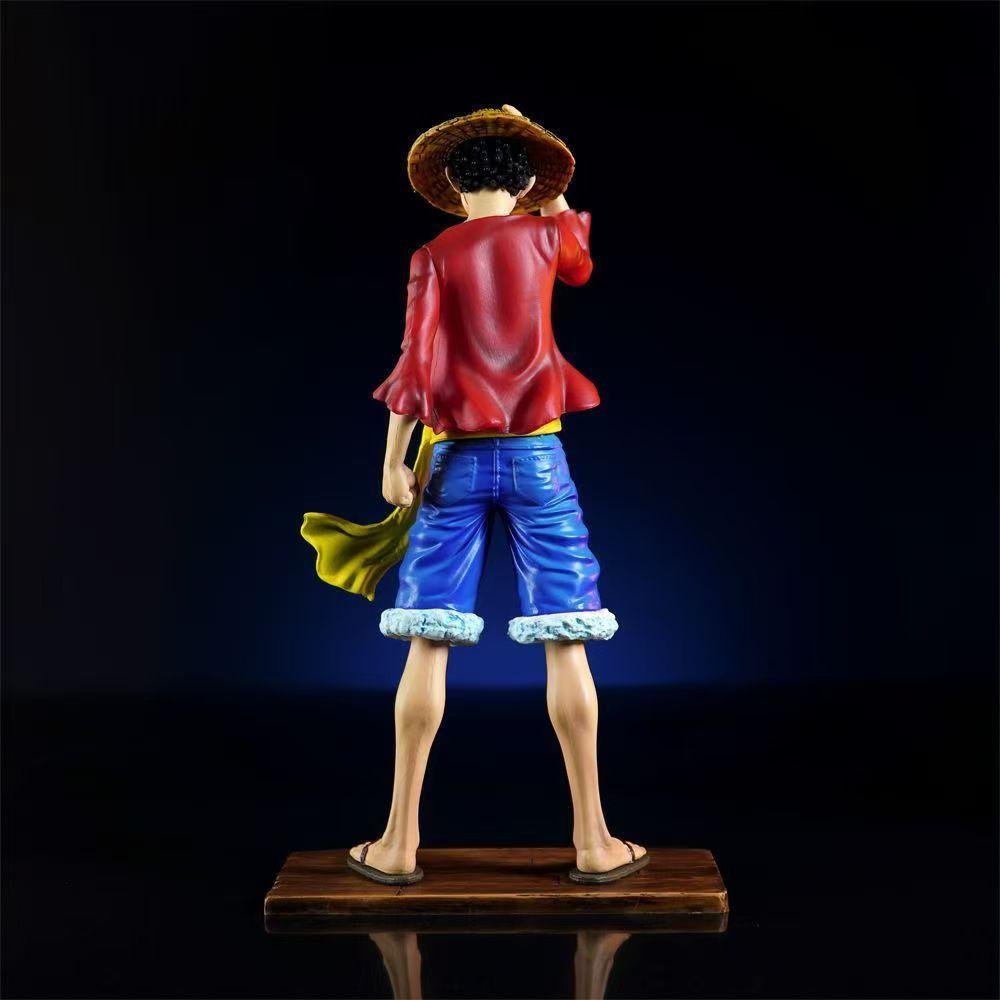 Студия One Piece Шляпа из соломы Двухлетний Луффи Фигурка Аниме Резонанс Подарок Подставка для демонстрации JT C2 Подвижная Сочлененная Масштабная Детализированная Движущаяся Коллекционная
