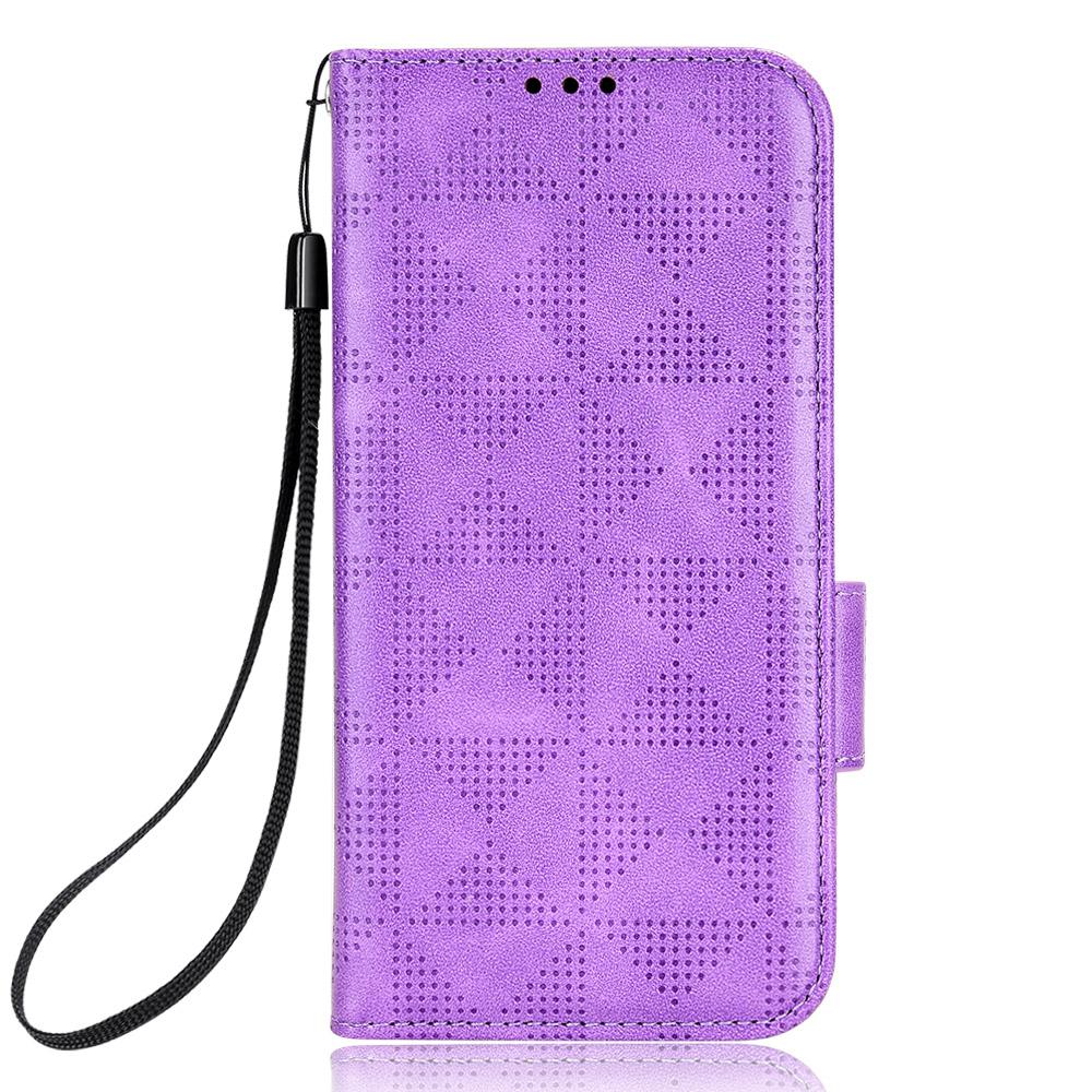 For Samsung Galaxy S24 Ultra Case Imprinted Triangle Leather Wallet Shockproof Cover with Stand