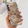 Для Samsung Galaxy A24 4G Чехол Пара Милое Сердце Красивый Цветок Чехол Для Fundas Samsung A24 4G A245F A 24 Мягкий Прозрачный Резиновый