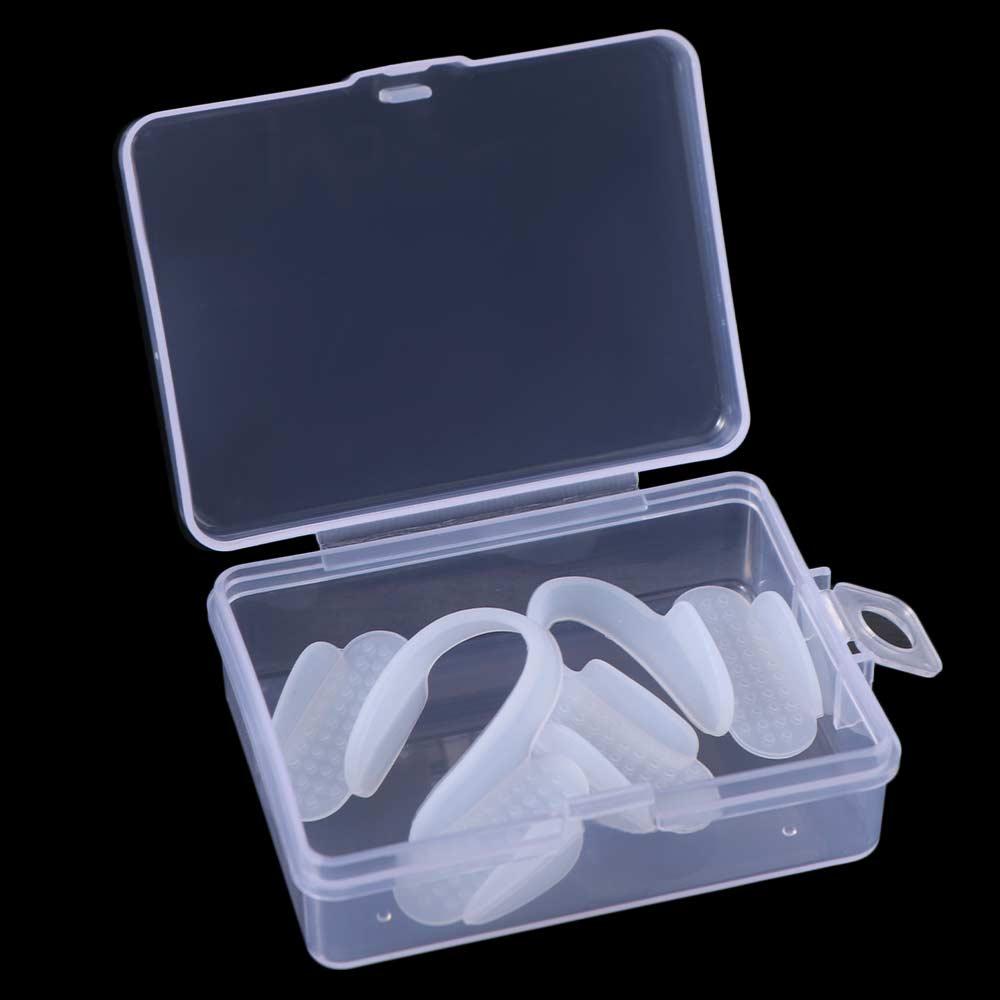 2Pcs Comfortable Anti Snoring Mouth Guard with Storage Box Snoring Mouth Guard Bruxism