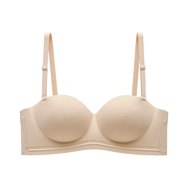 Новый однотонный бесшовный и удобный бюстгальтер с косточками-косточками, собирающий грудь, предотвращающий провисание, без косточек