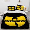 3D Wu T-TANG Clans Series Sign Comforter Комплект постельного белья, пододеяльник, комплект постельного белья, наволочка, комплект постельного белья размера «king-size» для детей