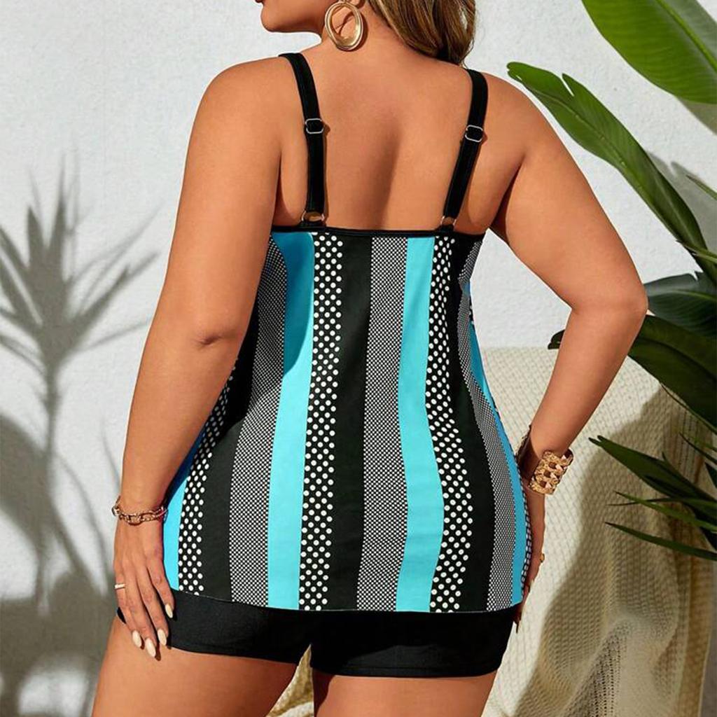 Женский бикини-комплект из двух частей, купальник больших размеров с раздельными чашечками