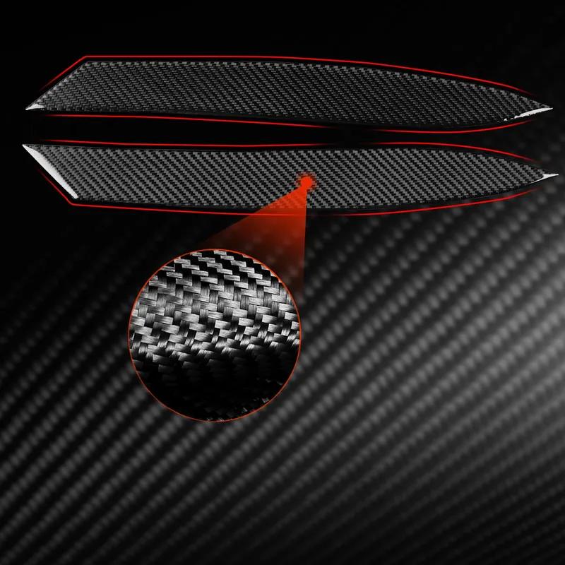 For Jaguar F-TYPE 2013-2024 Carbon Fiber Headlight Header Lamp Brow Car Accessories Exterior Decorative Cover Sticker Auto Trim