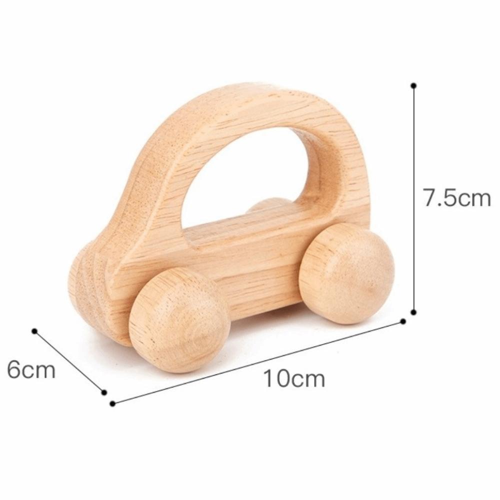 Wooden Material Baby Wooden Toys Handmade Montessori Toys Van Wood Car Blocks  Newborn