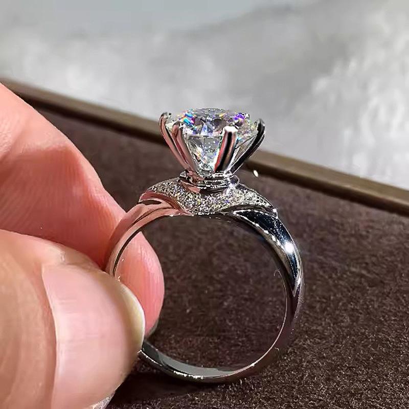 Женское кольцо Shein, кольцо с шестью крапанами, свадебная легкая роскошная шикарная бижутерия