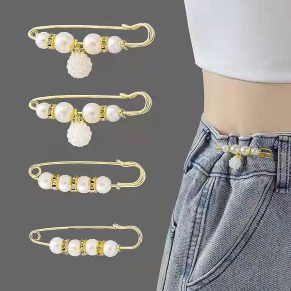 Tightening Pin Accessories Waist Pin Brooch Waistband Pin Clothing Brooches Set Dress Shawl Clips