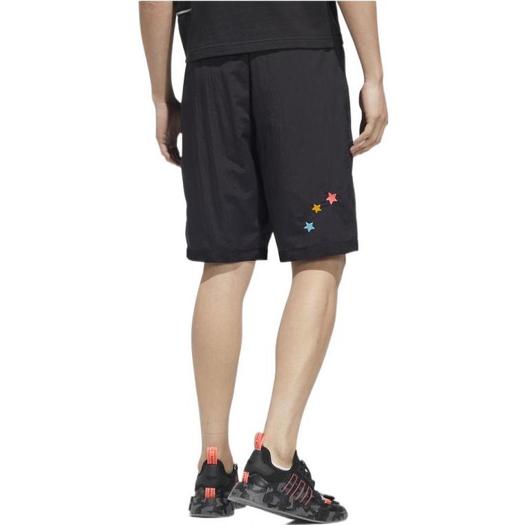 Adidas Оригинальные спортивные шорты Y2K с логотипом и прямыми штанинами, мужские брюки, черные HM8037