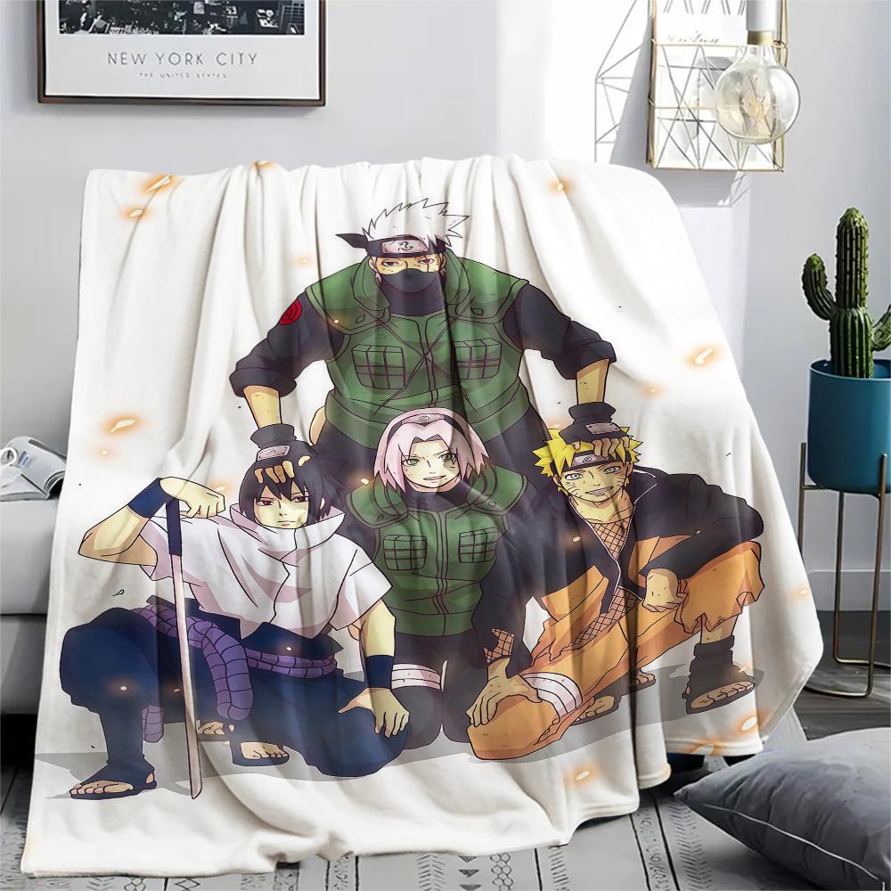 1PC Naruto Patterned Flannel Blanket Suitable For All Seasons For Home Decor Warmth And Comfort Gifts Holiday Present
