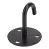5 Pcs Heavy Duty Ceiling Mount Hanger Black J Shaped Hook Durable Pad Eye Plate  Hammocks